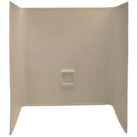 Lippert AUW27STD-SPK; 27X54X58 ALM 1-PC TILE WALL SPK 209025